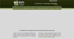 Desktop Screenshot of bootslandscaping.com